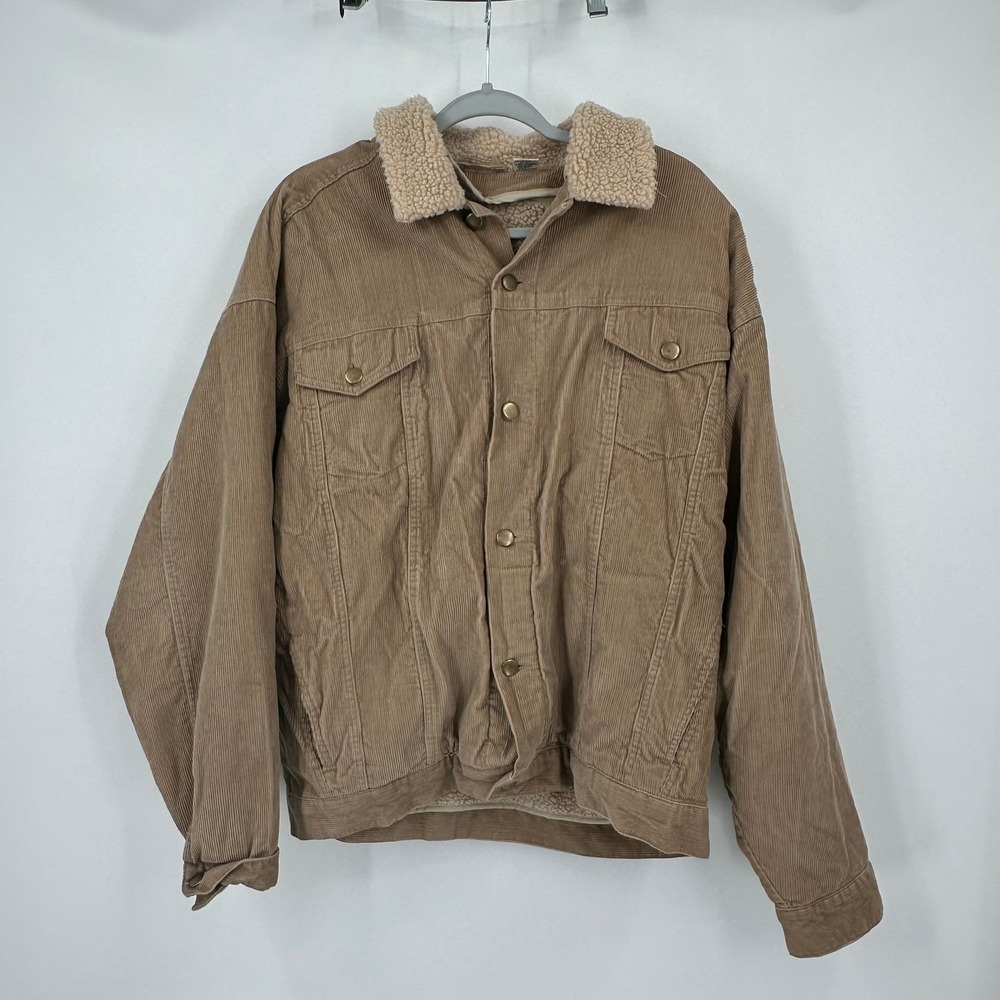Mens Corduroy Trucker Chore Coat Size XL Barn Jacket Rugged Outdoors Ranch